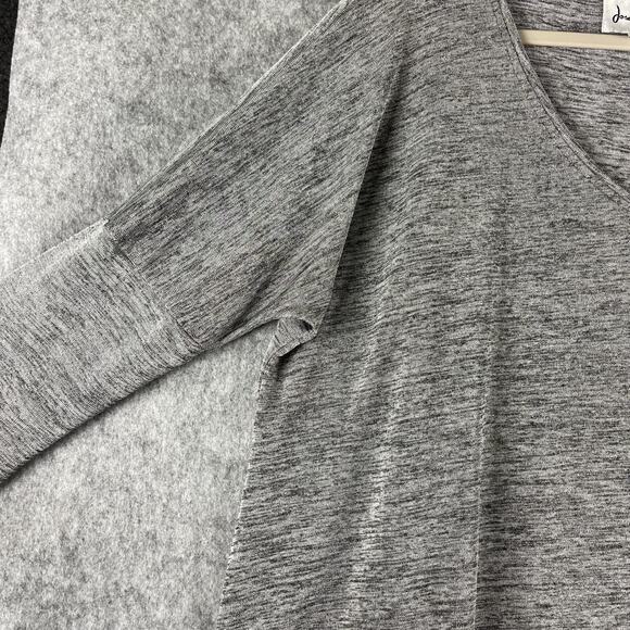 Joseph Ribkoff Tunic Top Womens 12 Gray Slinky Layered V Neck Stretchy Jersey - Picture 7 of 15